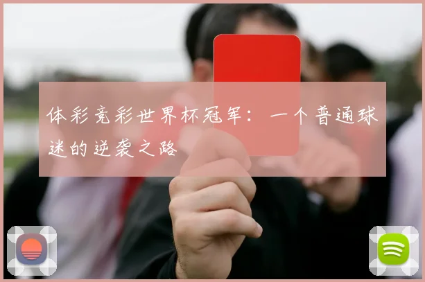 体彩竞彩世界杯冠军：一个普通球迷的逆袭之路