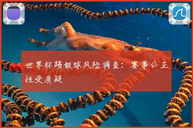 世界杯踢假球风险调查:赛事公正性受质疑